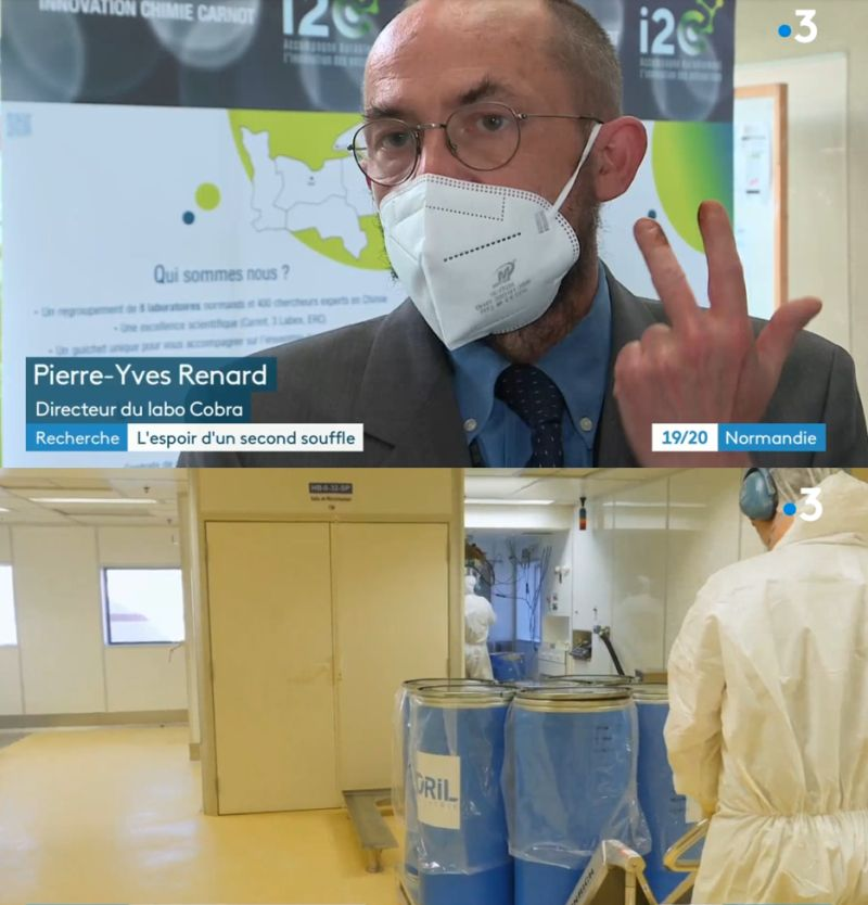 CarnotI2C's tweet photo. [PRESSE / RECHERCHE] Le Laboratoire COBRA et son directeur Pierre-Yves Renard, membre Institut Carnot I2C, engagés dans la préservation de l’emploi en recherche et développement, dans le cadre du plan France Relance.
Partenaires industriels #Oril Industie Servier et CHEMFORASE. https://t.co/bLJUbqK74T