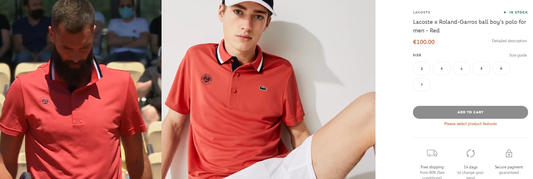 Oleg S Sponsorless Benoit Currently Wearing Lacoste Roland Garros Ball Boy S Polo But Without Lacoste S Logo T Co C2wcgllhp4 Twitter