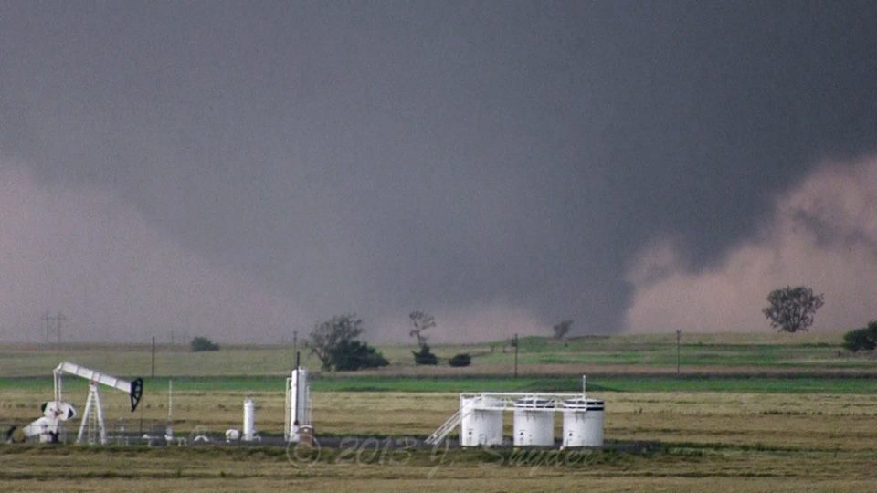 OTD IN 2013: An intense, long-track tornado formed SW of El Reno, OK. 