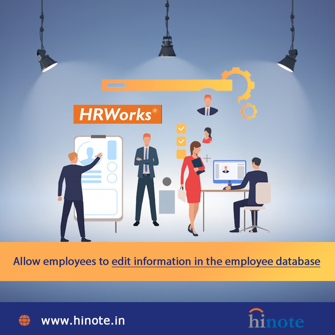 'Make full use of our access controls in the platform to enable employees to make changes to any data sets in the employee attributes as needed.

For more details- hinote.in

#Hinote #HRWorks #letters #Automation #reportbuilder #salaryprocessing #payrollprocessing'