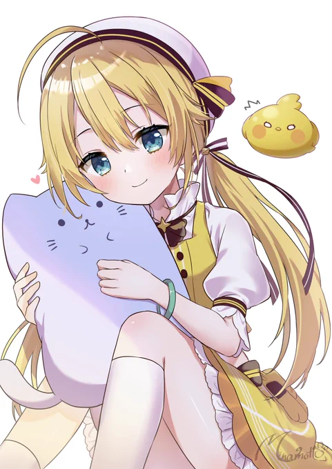 ひなちゃんと猫クッション🐣🎗
#ひなぴよあーと 
