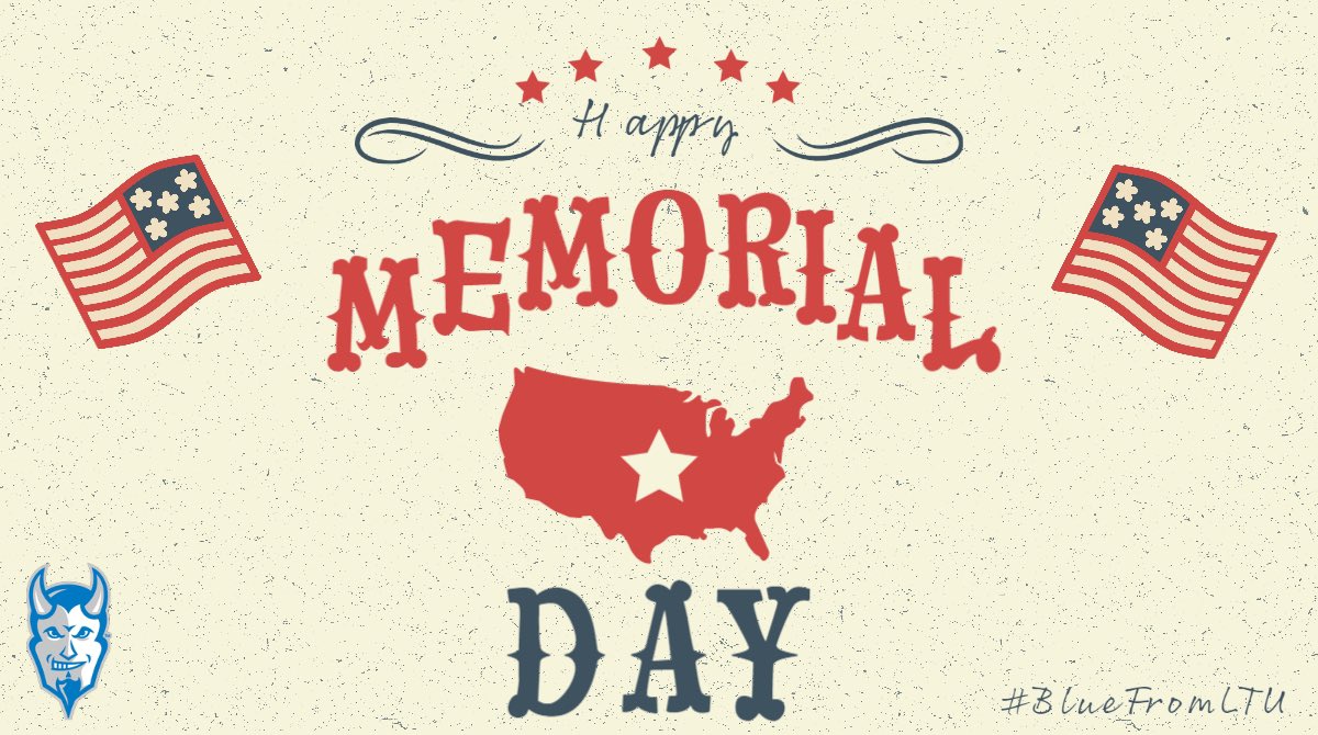 BlueFromLTU's tweet photo. Today and everyday we remember. 🇺🇸🇺🇸🇺🇸 #BlueFromLTU #BlueDevilsCare #MemorialDay2021 https://t.co/FIMXdVQ4By