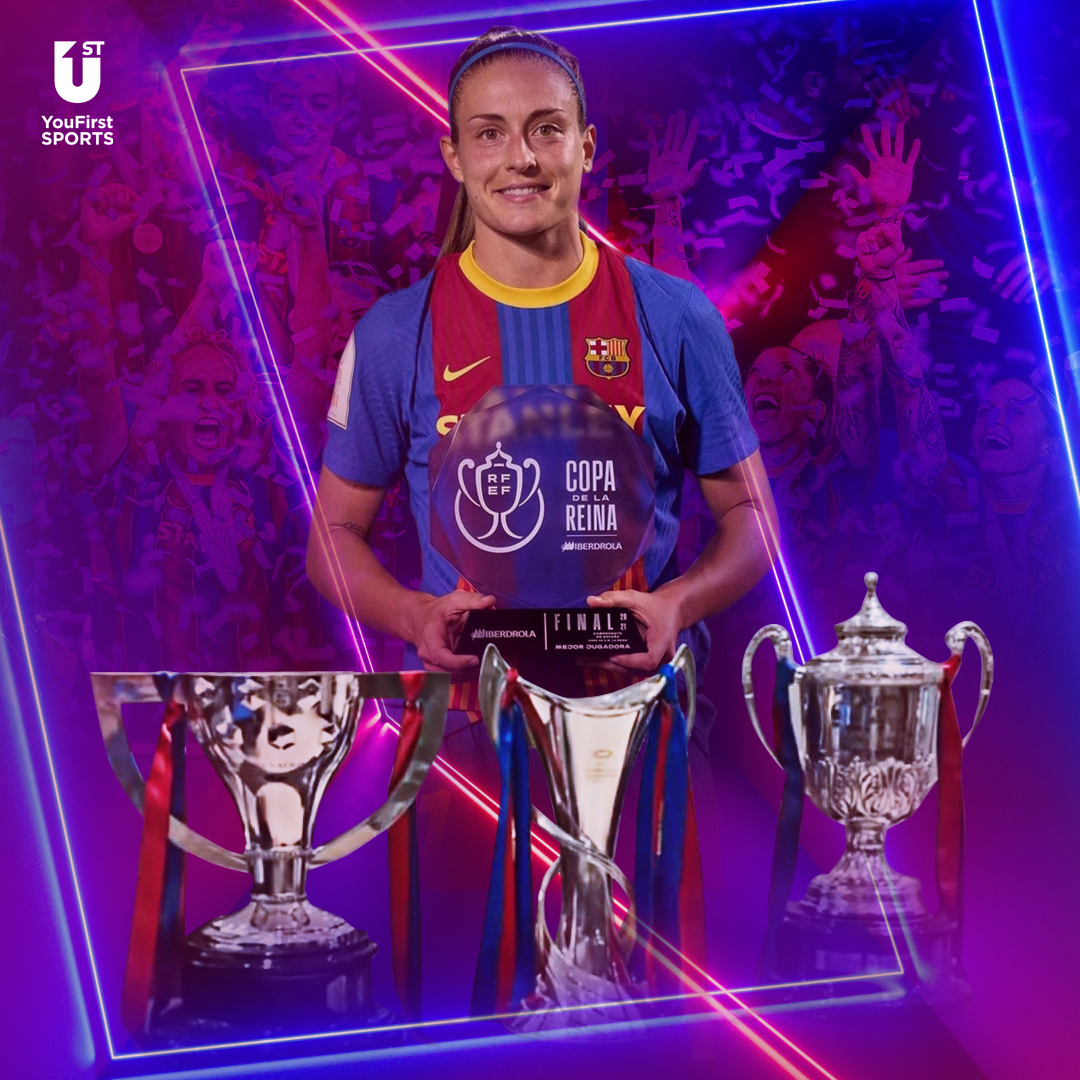 ⭐ @AlexiaPutellas HAS WON THE TREBLE this season with @FCBFemeni!

✅🏆 Primera Iberdrola
✅🏆 UEFA Women's Champions League
✅🏆🥇Copa de la Reina + Final Match MVP

---
#YouFirstTeam #Sports #Soccer #Football #Futbol #Greatness #FCBarcelona #FCBFemeni #Women #WomensSoccer 