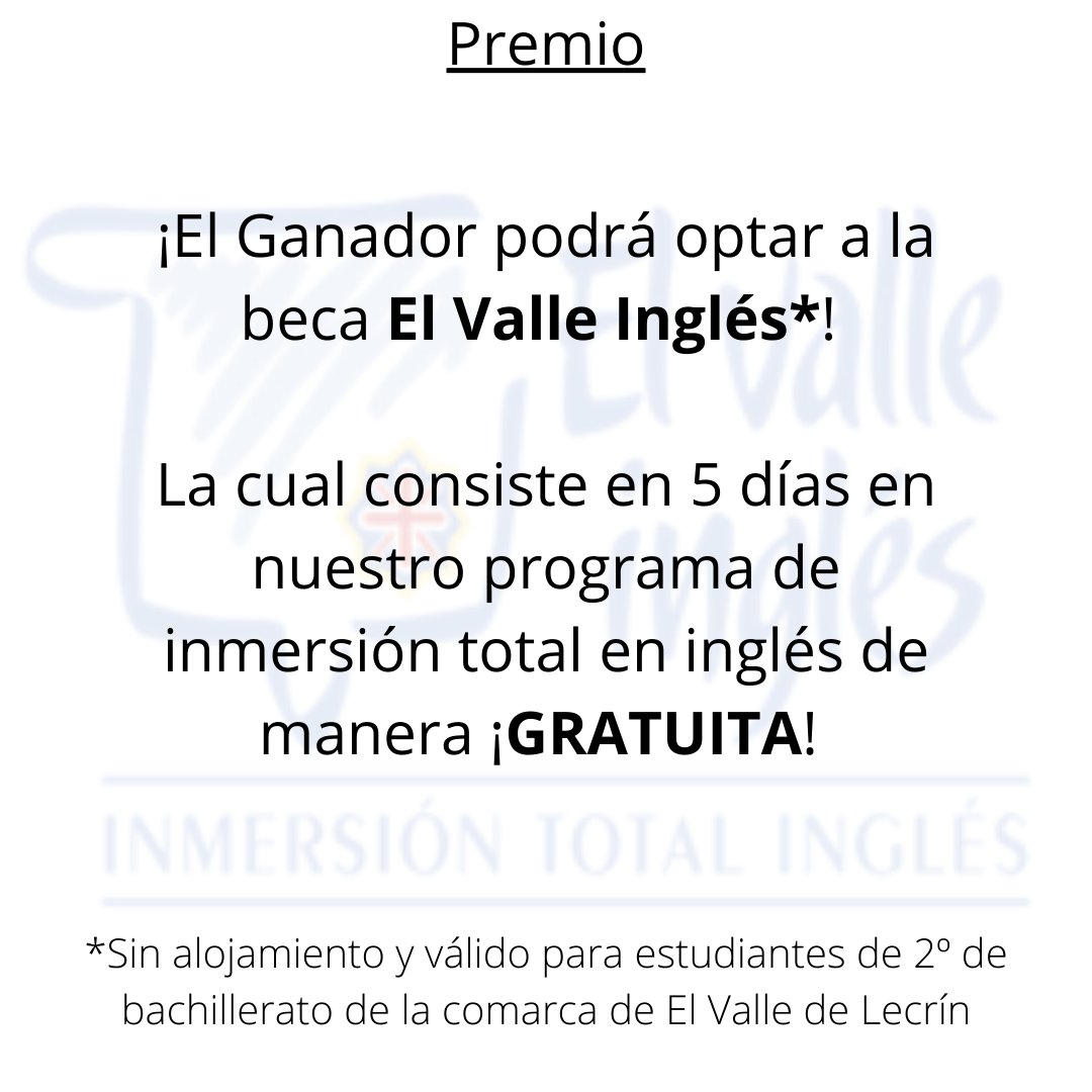 elvalleingles's tweet photo. 🔥 ¿Quieres ganar 5 días de nuestro programa de inmersión total en inglés GRATIS? 🔥

Participa ya descargando el formulario que aparece en nuestra web https://t.co/rCSbmesgAM y envíalo junto a tu expediente académico al correo info@elvalleingles.es para participar https://t.co/OQA5V6AMLa