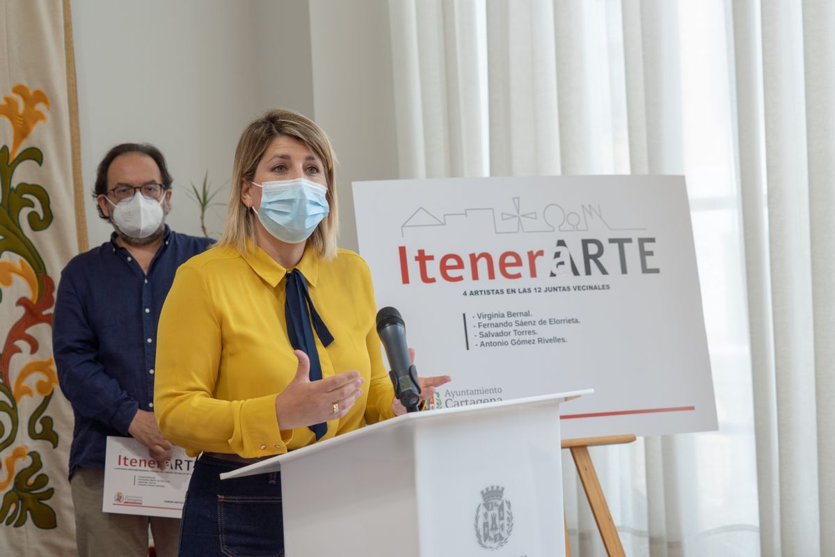NoeliaArroyoHer's tweet photo. Abrimos 1️⃣4️⃣ nuevas salas de exposiciones en nuestros #BarriosYDiputaciones a través del programa #Itenerarte. Una apuesta por la promoción de nuestros artistas 🎨 👩‍🎨📷 y la descentralización, acercando a la cultura a todos los rincones de #Cartagena. https://t.co/TDAGs2u0we