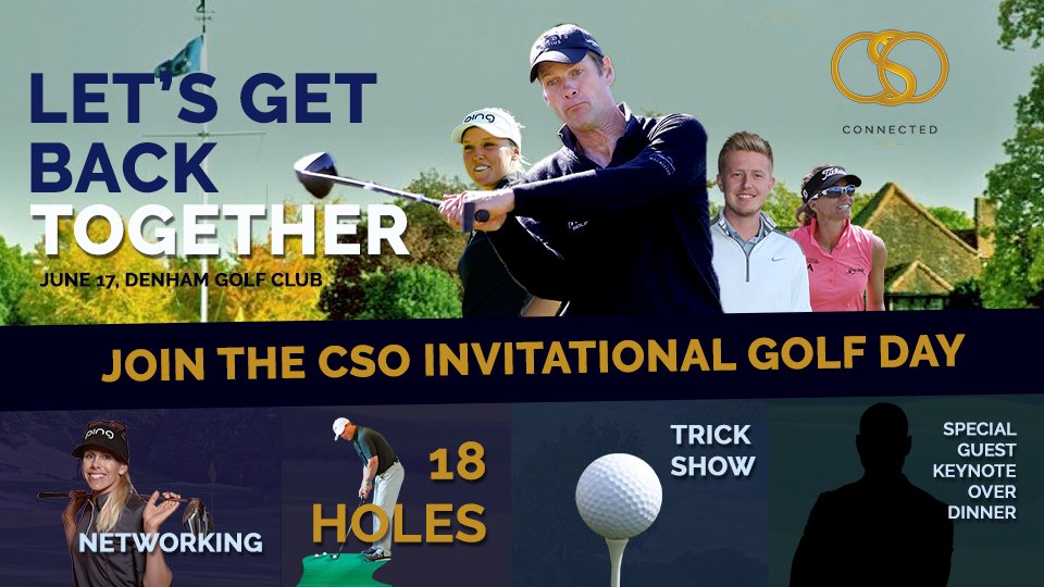 csoconnected's tweet photo. We’re super excited to announce we’re hosting an incredible golf day, The CSO Invitational on June 17th at iconic Denham Golf Club https://t.co/tOhN34bVJU