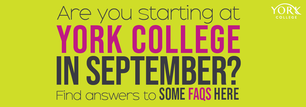 york_college's tweet photo. If you are starting in September at York College, take a look at our FAQ's and other information that will help you before you start.
Find out more: https://t.co/NVyxjK0vie
#StartingInSeptember https://t.co/AfdBm3IO7E