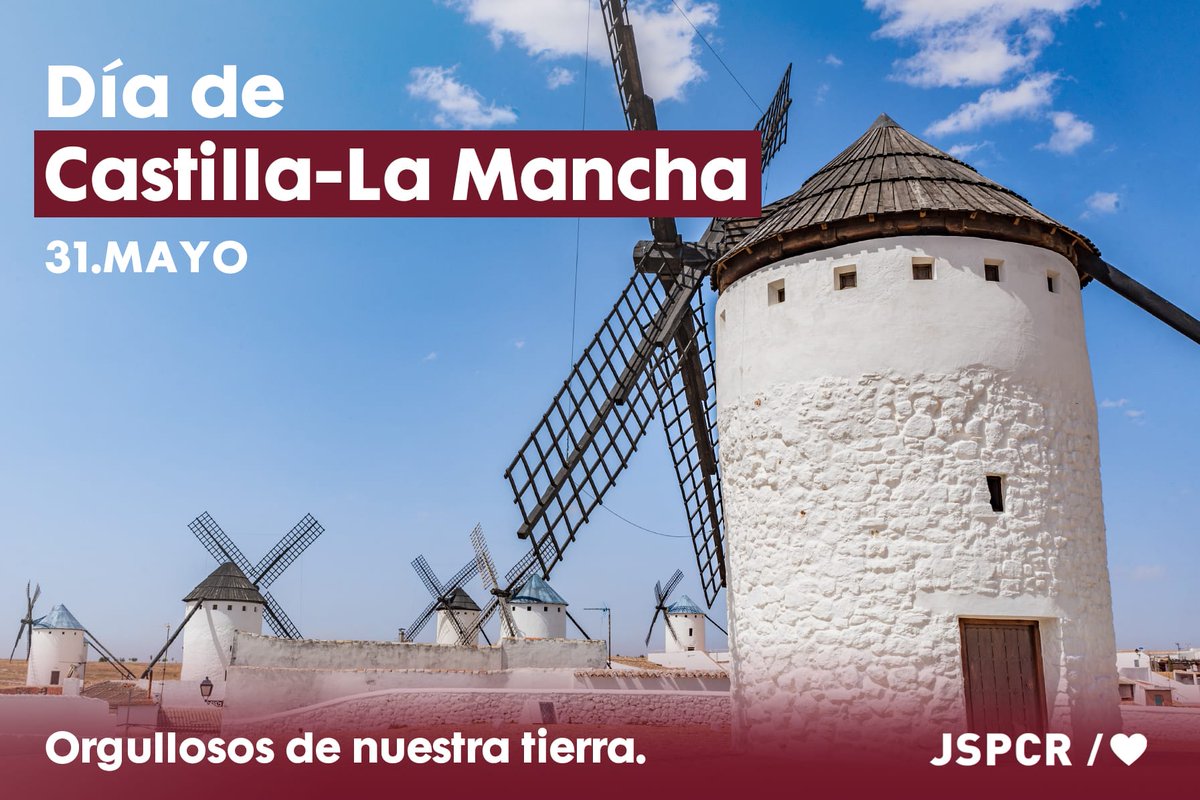 jscriptana's tweet photo. La esencia manchega es llevar por bandera sus costumbres, sus raíces, por eso hoy y siempre presumimos con orgullo que somos manchegos/as, somos gigantes
¡Qué viva Castilla-La Mancha y su gente!
#diadecastillalamancha #jscriptana https://t.co/sr4yZn65HS
