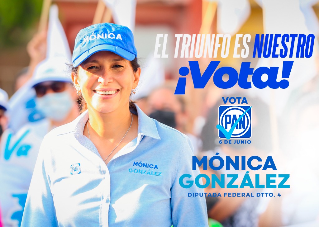 ¡Te invito a sumarte al triunfo de este 6 de Junio!

¡Vota PAN!
.
.
#VotaporMónicaGonzález
#VotaPAN
#DistritoIV
#Matamoros
#MónicaDiputadaFederal