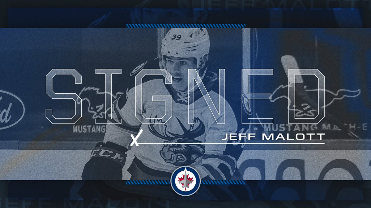 #NHLJets have agreed to terms with forward Jeff Malott on a one-year, two-way contract for 2021-22 with an average annual value in the NHL of $780,000.

DETAILS ➡ wpgjets.co/34x6cai