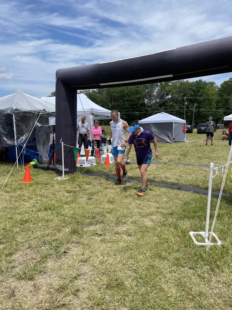 keithdunn's tweet photo. Chris Roberts and Steve Slaby have started the 54th yard at the #CapitalBackyardUltra. https://t.co/p5pBE9Mmdt
