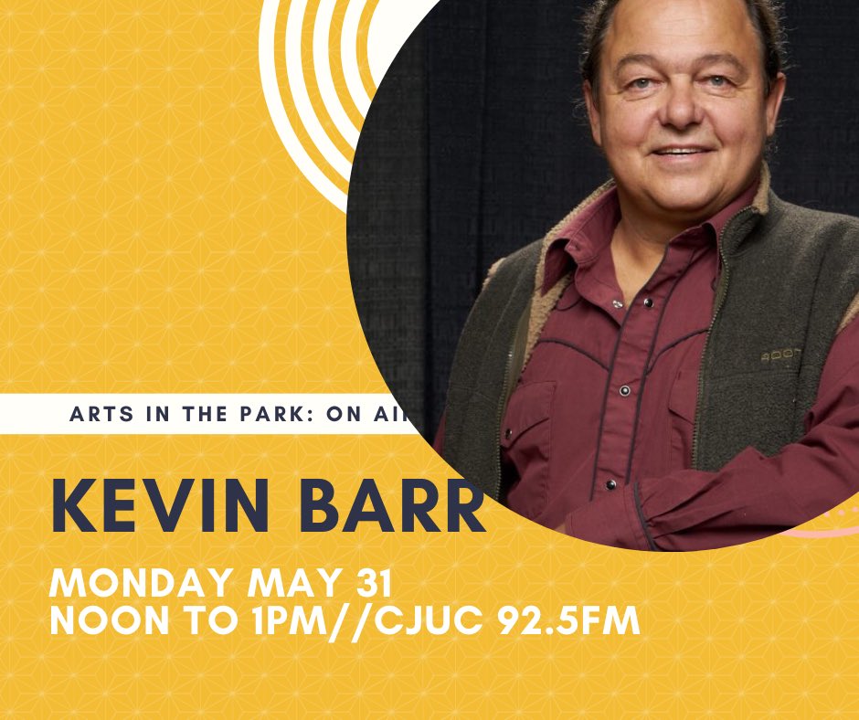 artsinpark's tweet photo. We’ve got Kevin Barr coming on today for our first show of the season! Tune in at noon or listen live here: https://t.co/9HsH0Wa0aa https://t.co/TrCHuDfMbm