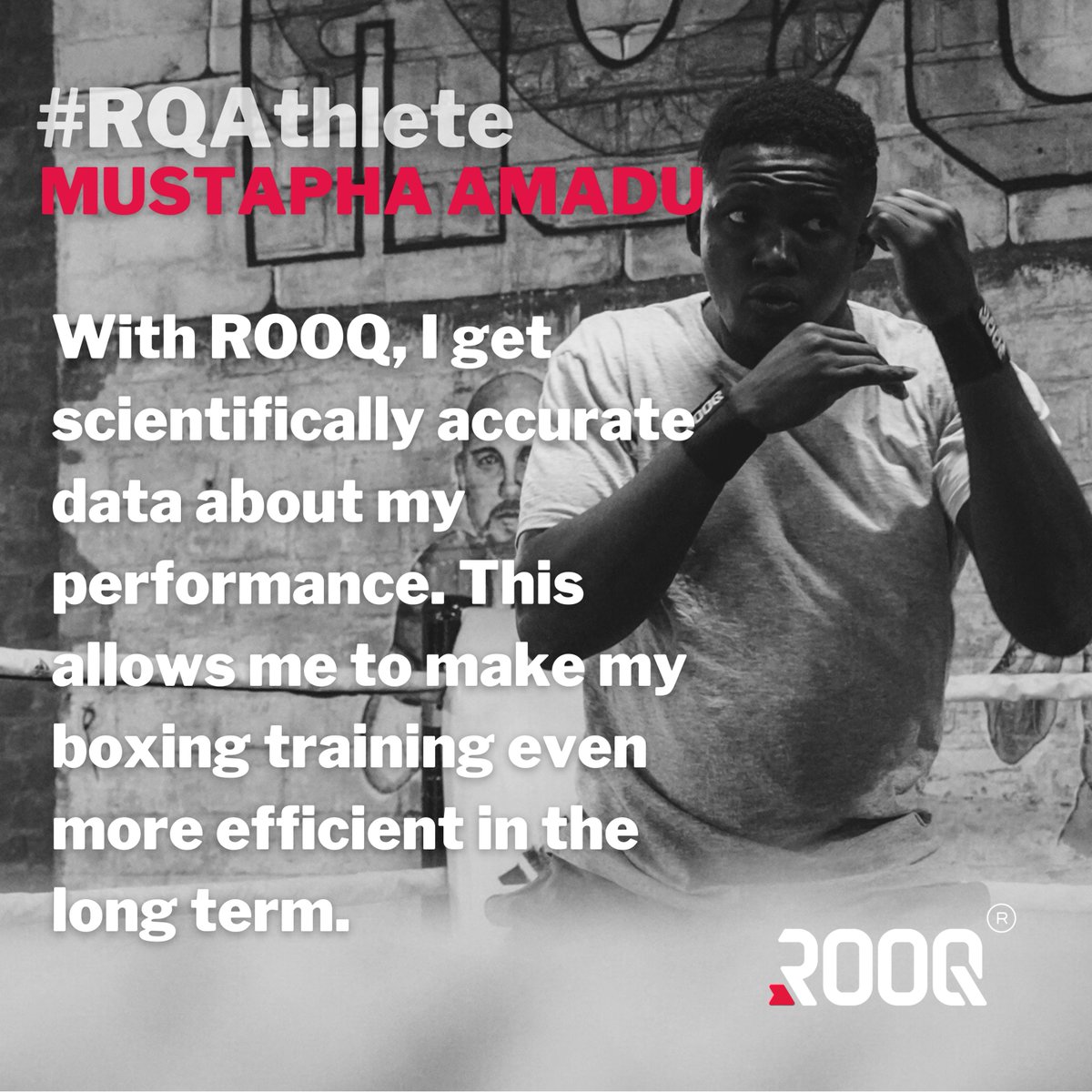 Just like our #RQAthlete Mustapha Amadu you can train #withROOQ 👊🏼

Preorder your ROOQs 🔥

#boxing #boxingtechnology #ROOQ