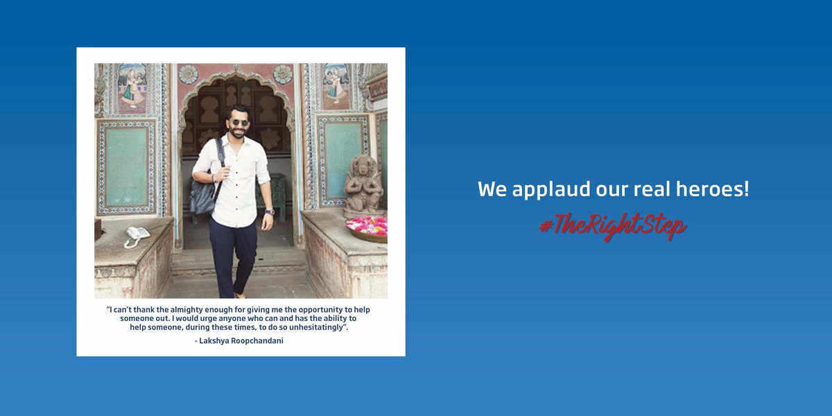 HDFCLIFE's tweet photo. Share your stories with us! Let the world know of those who have done their bit and continue taking #TheRightStep in these times of need.
Here’s #TheRightStep that Lakshya Roopchandani took: https://t.co/R3iXAGEh3y