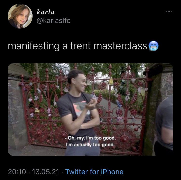 karlaslfc's tweet photo. manifesting trent making the squad tomorrow 🕯🕯🕯🕯🕯 https://t.co/j6Y3xmRPk5