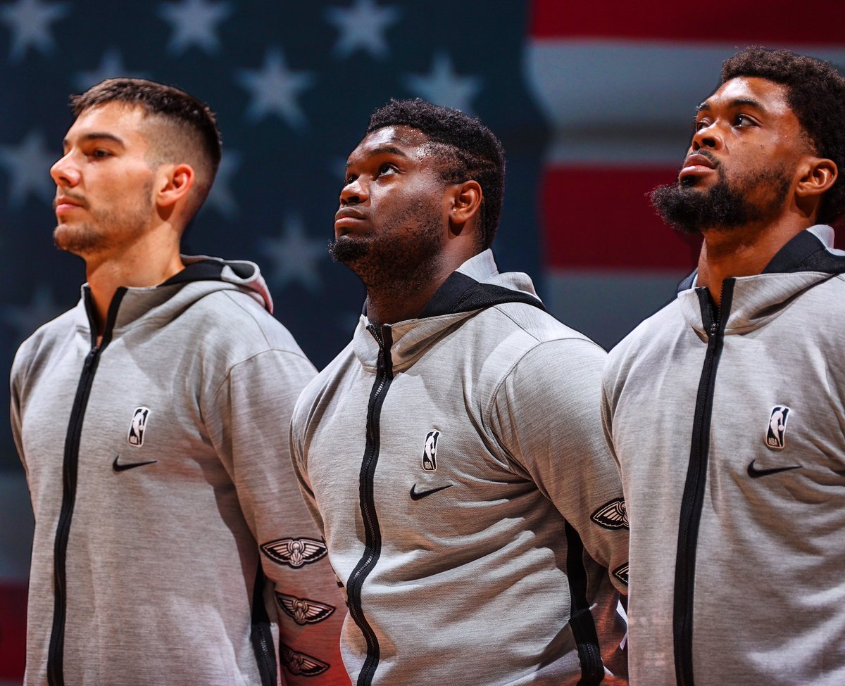 PelicansNBA's tweet photo. #MemorialDay https://t.co/APLmBOUWPg
