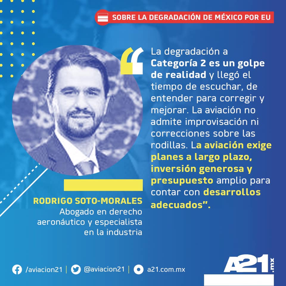 aviacion21's tweet photo. Conoce la opinión de @rsotomorales respecto a la degradación que vive actualmente la industria nacional 🇲🇽✈️ https://t.co/OAorILqSoz
