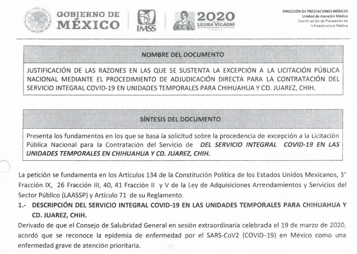 LeonEconomista's tweet photo. Oigan @Tu_IMSS podrían explicarme ¿por qué gastaron 129 MDP contratando a una empresa de espectáculos (CREATIVIDAD Y ESPECTACULOS S.A. DE C.V.) para readaptación temporal de unidades COVID-19?

Yo creo que mucha experiencia deben de tener en salud ¿no? https://t.co/LEl8vnFRNO
