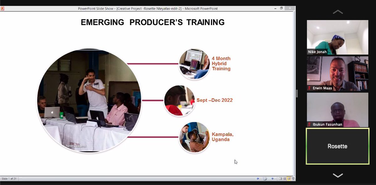 Maas_Erwin's tweet photo. Another inspiring round of pitches from our @Pacebloem #ProducersLab with producers from Nigeria, Uganda, Ethiopia, Tunesia, &amp; South Africa. Followed by conversation in preparation of our upcoming #PACE #DramaturgyLab with @nikej @funmiadewoleA &amp; @taiwo_afolabi https://t.co/FQA7YwNX3B