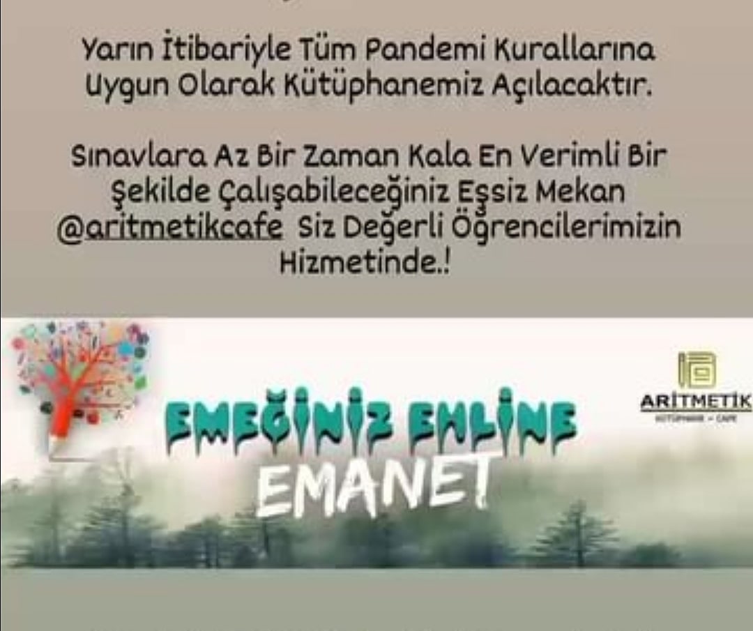 Aritmetik Kütüphane Cafe (@aritmetikcafe) on Twitter photo 