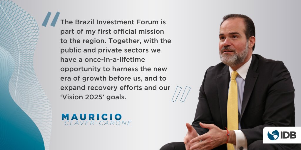 Today in Sao Paulo, President Claver-Carone launched Latin America’s largest inv...