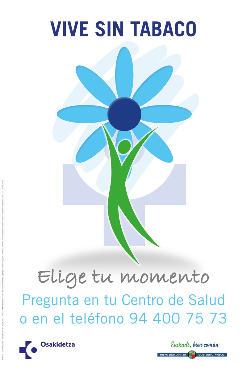 Gob_eus's tweet photo. 🚭 Nos sumamos al #DíaMundialSinTabaco, un compromiso con la adquisición de hábitos de vida saludables. 
✅En 2020, 7.820 personas iniciaron algún tratamiento para dejar de fumar de @osakidetzaEJGV. https://t.co/boK8mfgoOO