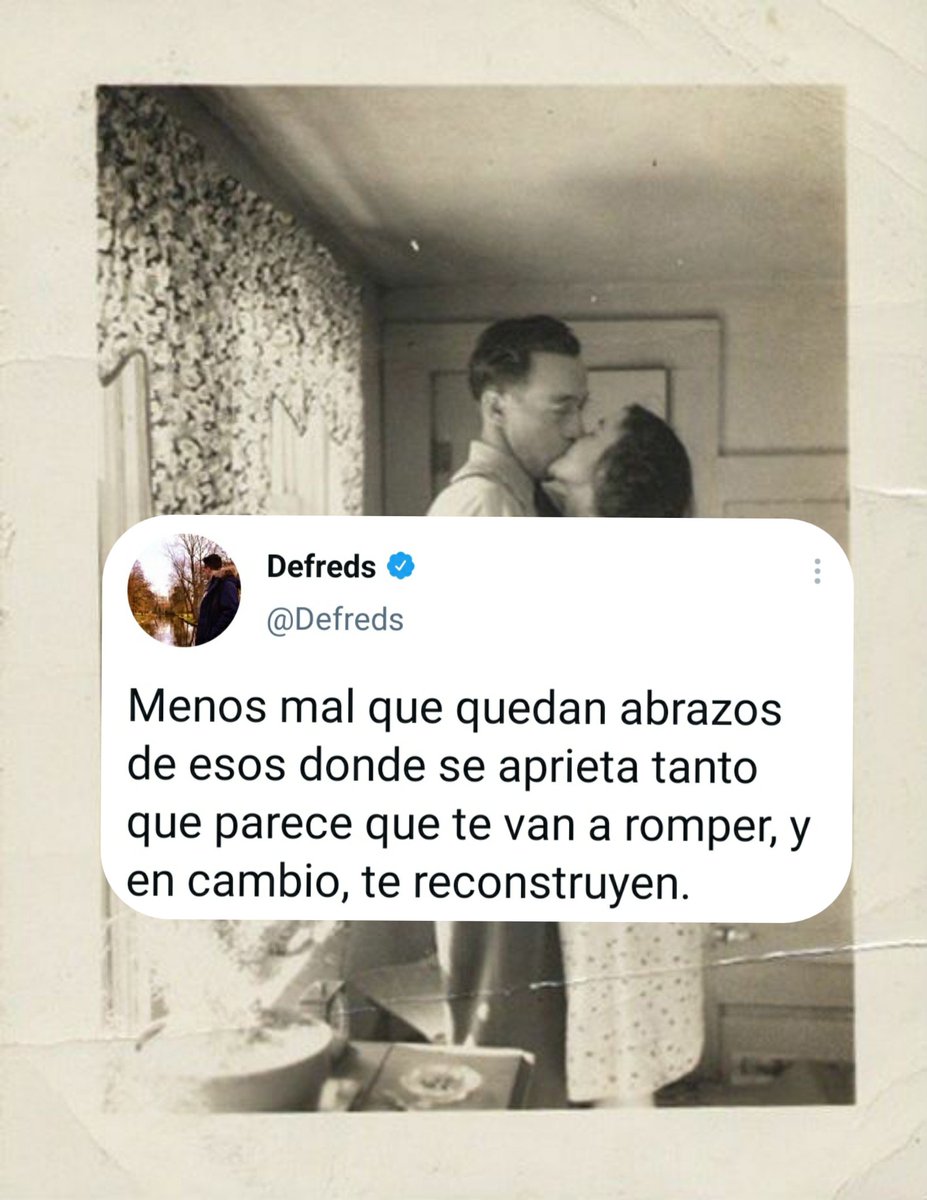 Defreds's tweet photo. Abrazos. https://t.co/37wNeXd16C