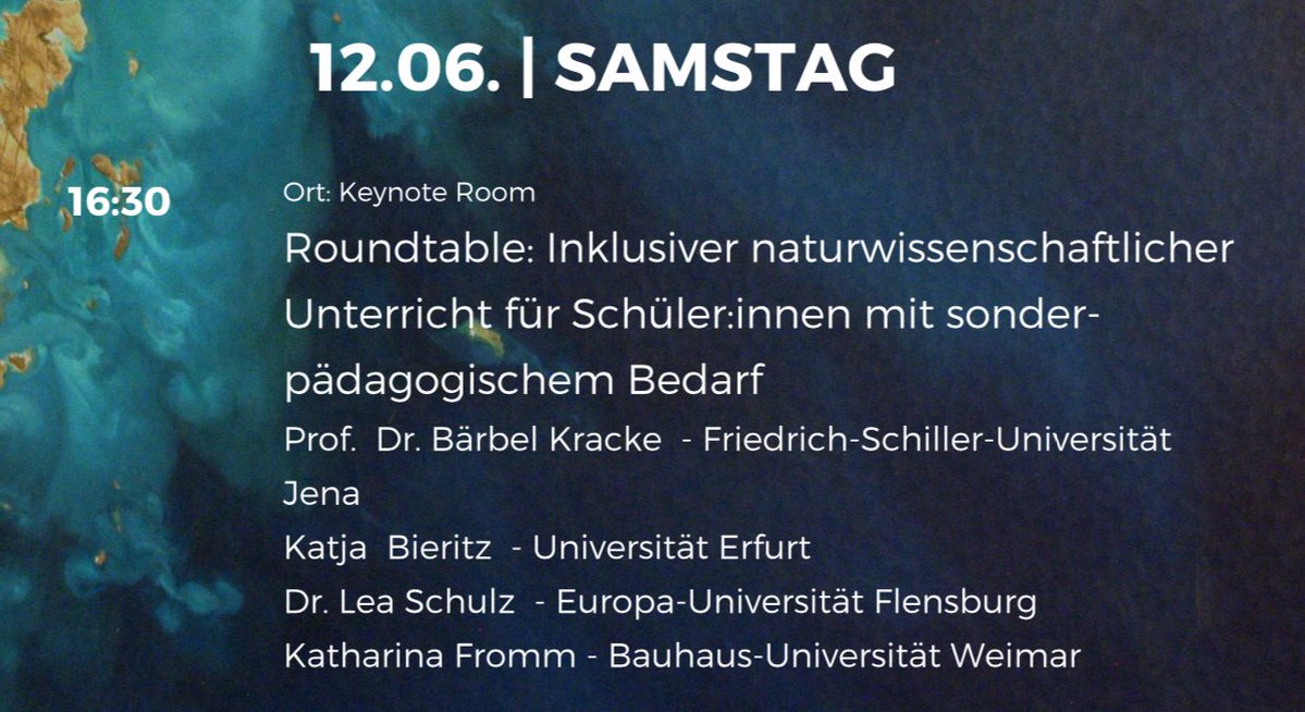 Verpasst nicht den Roundtable zum Thema "#Inklusiver #NAWI-Unterricht für Schüler:innen mit sonderpädagogischem Bedarf"! Die Anmeldung ist kostenlos! <a href="/Leschi3000/">Lea Schulz</a> <a href="/UniJena/">Universität Jena</a>  #MINTvernetzt #twlz #DigitaleBildung #MINTBildung #Inklusion #DigitaleLehre