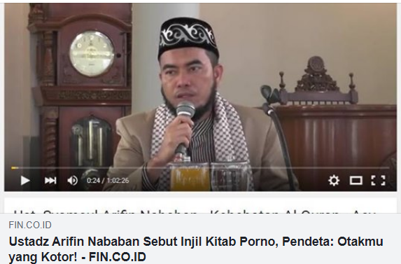 Tapi,
“INJIL ADALAH KITAB AGAMA ISLAM yakni Alquran, sedang kitab agama Kristen adalah Bibel” ust. yahya waloni
hajinews.id/2021/03/10/cer…

So,
selain otak Kotor, arifin nababan MENGHINA agama Islam

BEGITU MUDAHNYA KE-2 MANIPULATOR AGAMA INI "OBOK-OBOK" PARA JEMAAT

<a href="/DivHumas_Polri/">Humas Polri</a>
