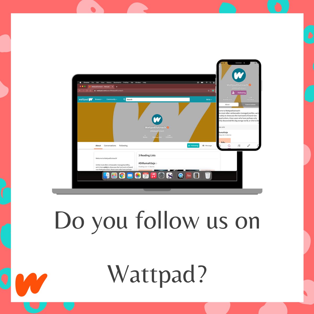Are you following <a href="/WattpadOutreach/">WattpadOutreach</a> on Wattpad?
wattpad.com/user/WattpadOu…