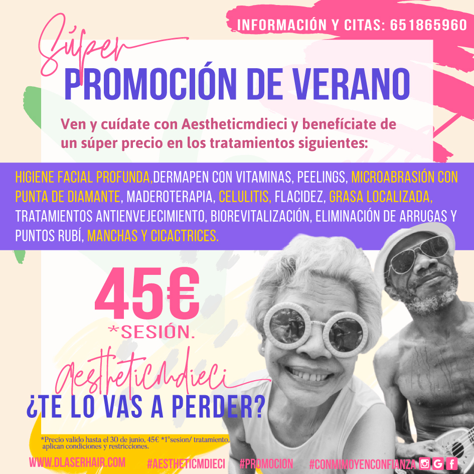 DlaserHair's tweet photo. En junio ‼no te quedes sin tus tratamientos de belleza‼ En aestheticmdieci tenemos la súper promoción del verano para que puedas presumir de una piel preciosa o de un cuerpazo diez‼️👙😍 

#Belleza #estetica #ofertatratamientos #Verano2021 https://t.co/Ek3wvxACed