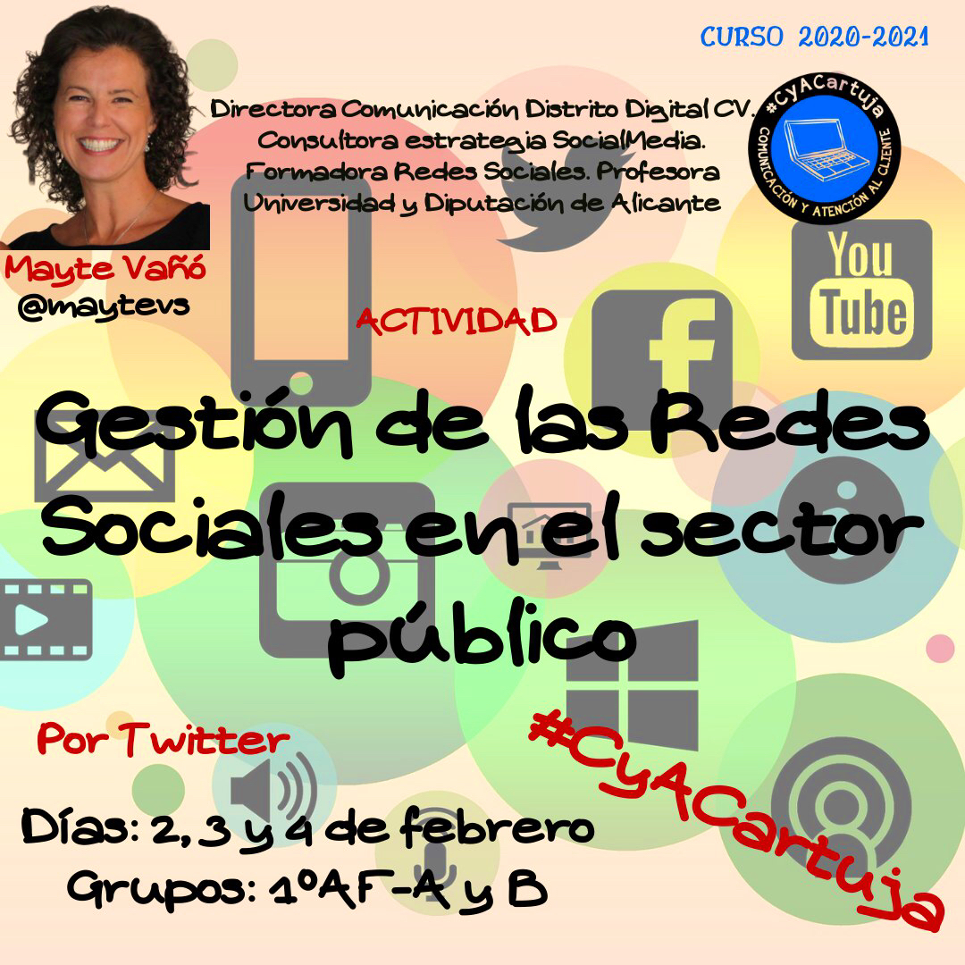 #Homenaje a <a href="/maytevs/">Mayte Vañó</a> por su colaboración y aporte en nuestra enseñanza 2.0 y todo el conocimiento y tiempo dedicado a la familia #CyACartuja 
Ella les enseñó la gestión de las RRSS en el sector público.