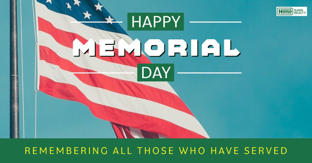 RandCloster's tweet photo. Happy Memorial Day
#MemorialDay #RandRealty #randcloster #hhrr #relevantrealtor #HowardHanna https://t.co/eZyHxiLWDY