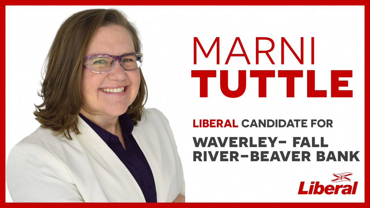 LiberalPartyNS's tweet photo. Marni Tuttle has been elected as your Liberal candidate for Waverley-Fall River-Beaver Bank! 

(Note: Due to COVID-19, the nomination process was conducted virtually.)

To learn more about Marni, visit https://t.co/06OGvo7DTm https://t.co/VSL2lkn7c8