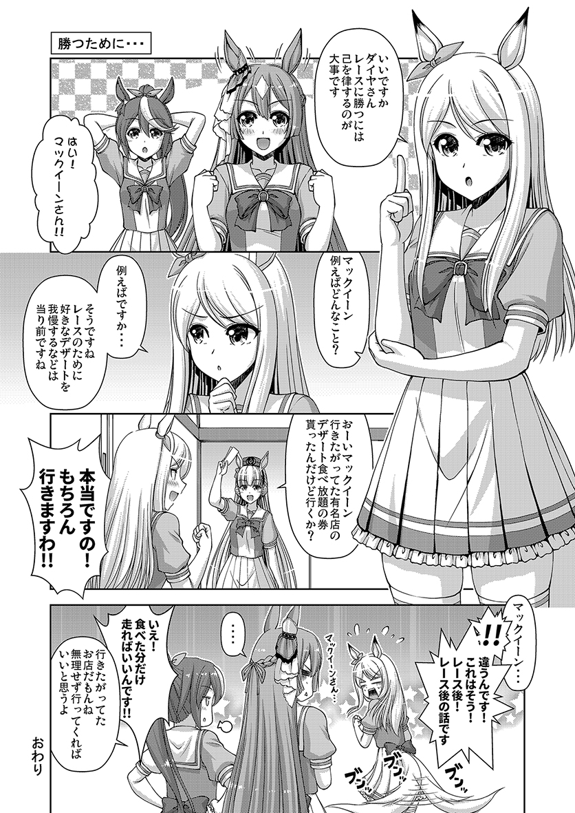 ウマ娘 マックイーン漫画
#ウマ娘 #メジロマックイーン 