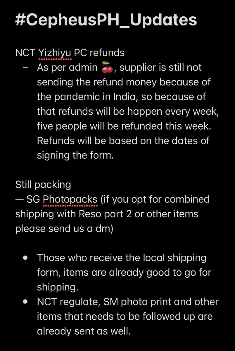 CepheusPH's tweet image. #CepheusPH_Updates as of 5/31

‼️Please make reading a habit and read our updates po to avoid flooding of dms and also, if the concern is not here po please send us a dm. Thank you! ☺️💕