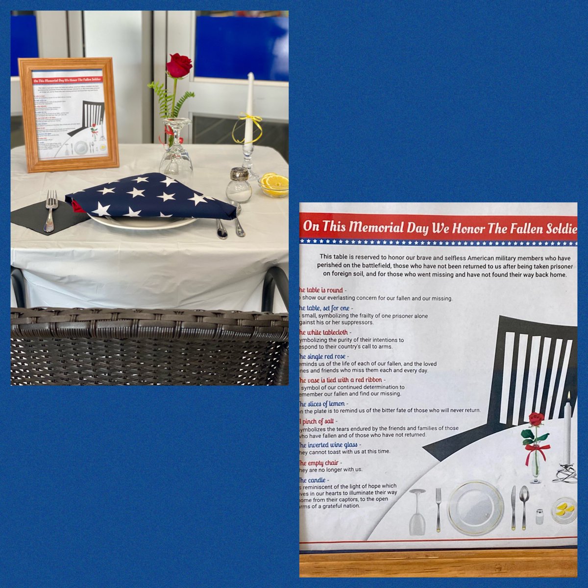 LowesHeather's tweet photo. On this #MemorialDay, we @Lowes remember and honor those who made the ultimate sacrifice for our country.  Thank you ❤️🤍💙
@MarvinREllison @JoeMcFarland_ @BoltzBill https://t.co/vxqHVPEZBw