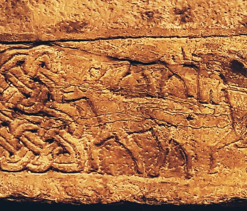 We love deer-based rock art 🦌

It's not *quite* as old as Neolithic or the EBA, but just look at the early medieval beauty we have on the Govan Sarcophagus 🦌
