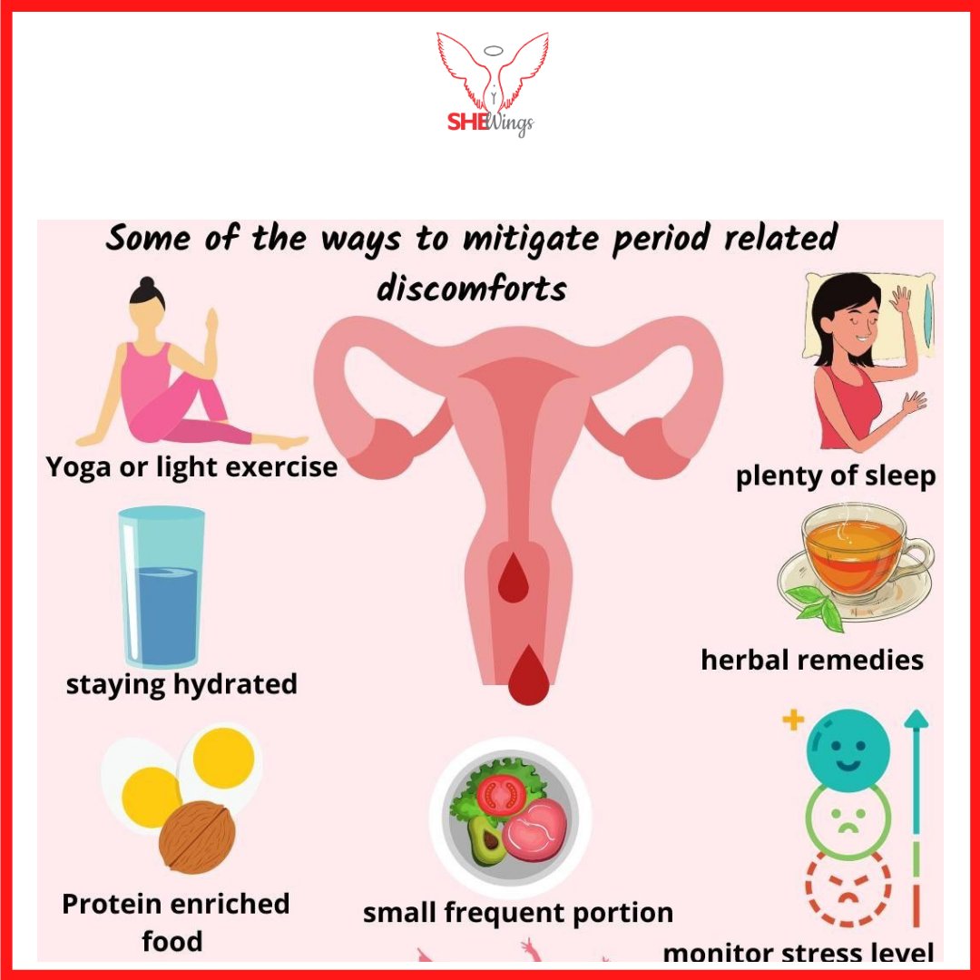 theshewings's tweet photo. Just some ways to ease your menstrual discomfort.
#yesibleed #menstruation #menstruationmatters #Periods #discomforts #yoga #exercise #sleep #hydrated #herbalremedies #protein #stresslevel #menstrualhealth #periodpower #womenhealth https://t.co/JyiIHSaxEX