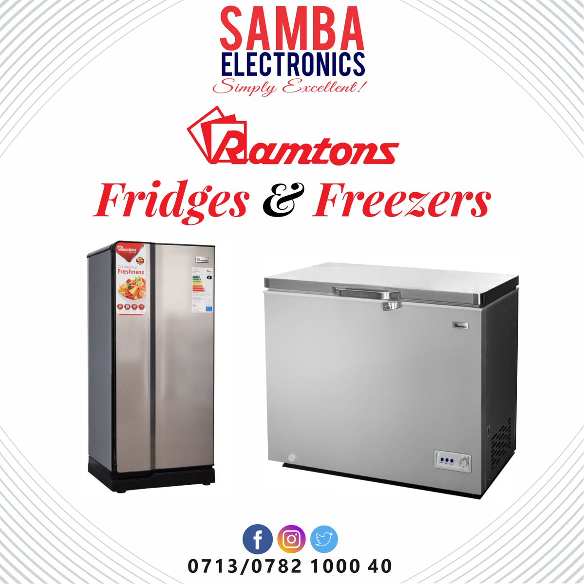 SambaElectronic's tweet photo. WHY #RAMTONS ?
Call 0713 1000 40 / 0782 1000 40
#SambaElectronics #SimplyExcellent #kenya #mombasa #EastAfrica #Nyali #December #mombasakenya #LG #Beko #Samsung #mika #AirConditioner #EnergySaver #SavePower #SaveToken #SaveKPLC #SaveAndSave #Save #Window #Sales #Ac #Von #hotpoint https://t.co/Ev3MtokuVj