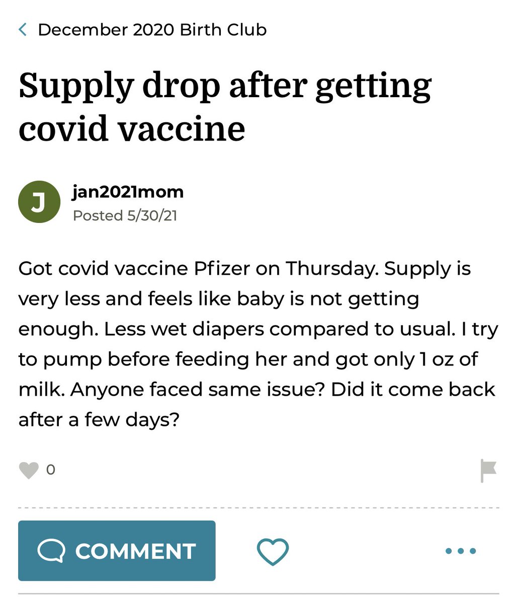 reallygraceful's tweet photo. Mommy forums are buzzing with covid vaxxx side effects https://t.co/4PlZzKrzOP