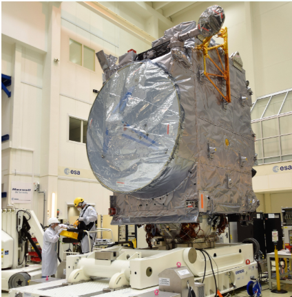 ESA_JUICE's tweet photo. Our Silver Beauty is getting also a Golden touch 🤩...   insulating kapton foil &amp; thermocouples bundles witness the approaching of the #JUICE thermal - vacuum test in the Large Space Simulator @TestCentre @ESA_Tech  

A lot to come in the next days, stay tuned ! https://t.co/DDhreqJqeH