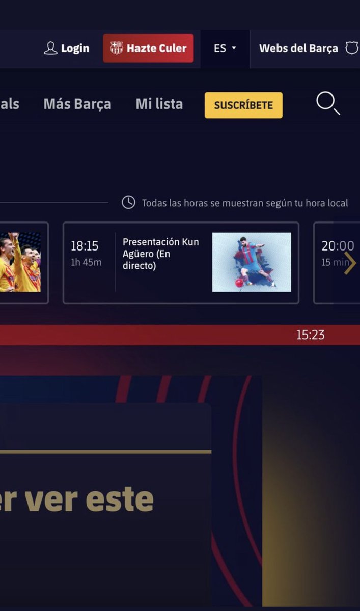 mariagarridos's tweet photo. ⚽️🔵🔴 El Barça anuncia la presentación de @aguerosergiokun en su página web. Será hoy a las 18:15. #fcblife #barca #kun #aguero https://t.co/mghpH4lceM