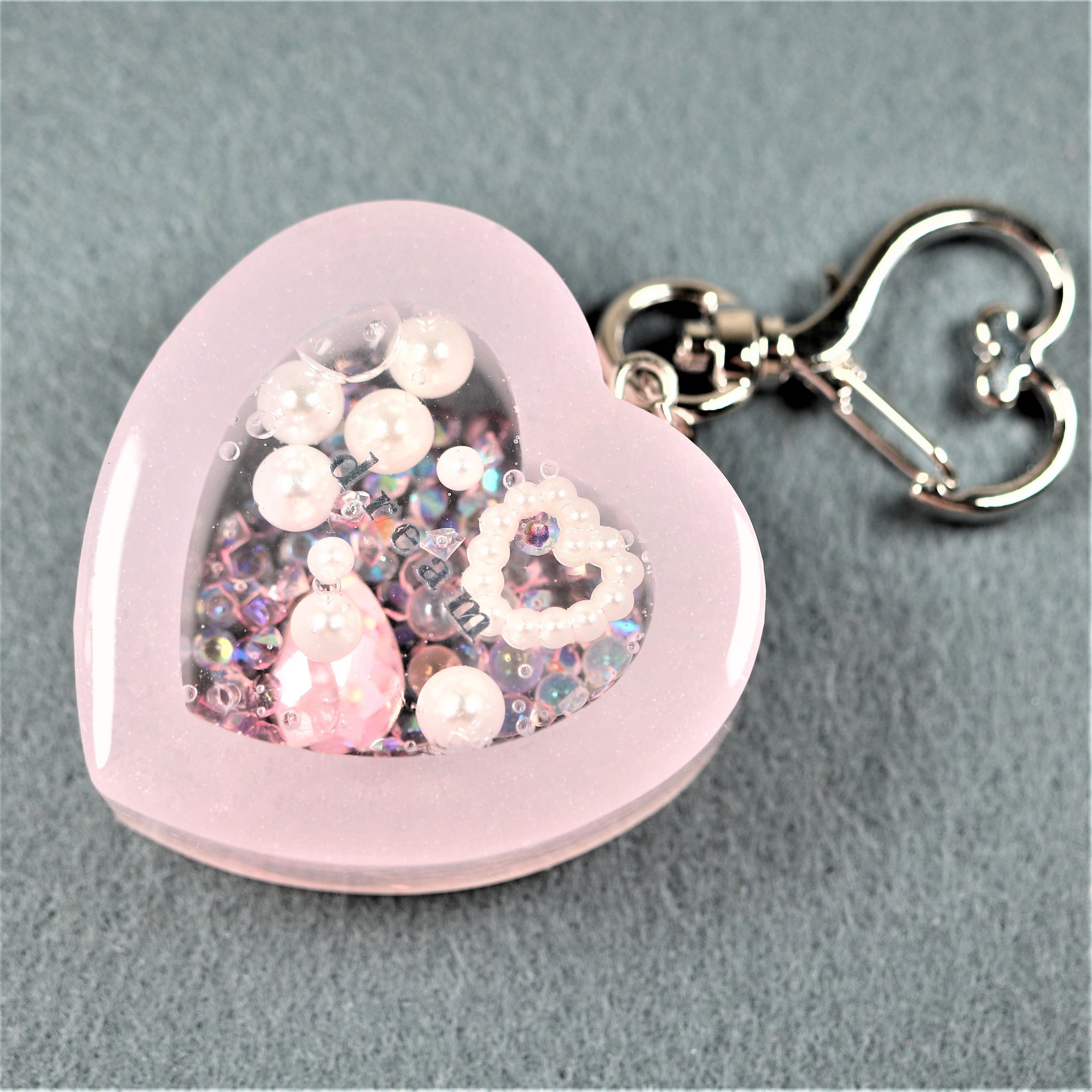 011 ハート シェイカー キーホルダー〈桜ピンク〉オイル無 【公式通販】