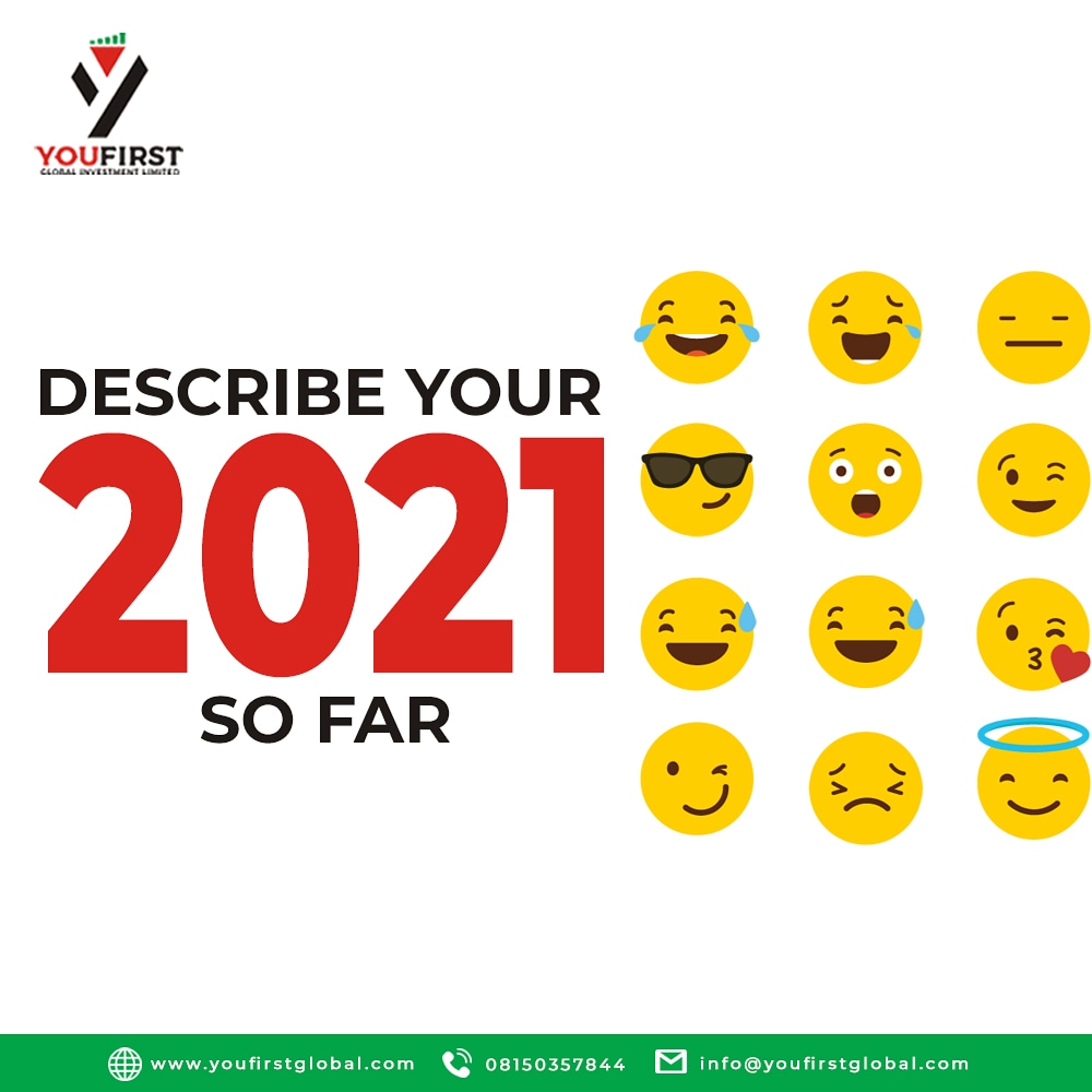 YouFirst_Ltd's tweet photo. It's the end of the 5th month this year, describe how your 2021 has been so far😇

#endofthemonth #endofma #investment #savings #savingsgoal #investmentplan #investwithyoufirstglobal #youfirstglobalinvestmentlimited https://t.co/GpZWVT5qeg