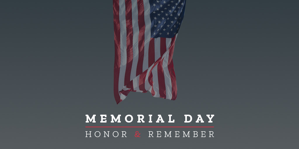 Today we reflect on the tremendous sacrifice of the men and women of our nation's armed services who lost their lives fighting to defend our freedoms.

This #MemorialDay, let us take a moment to pause and pay tribute to the fallen and honor their sacrifice.