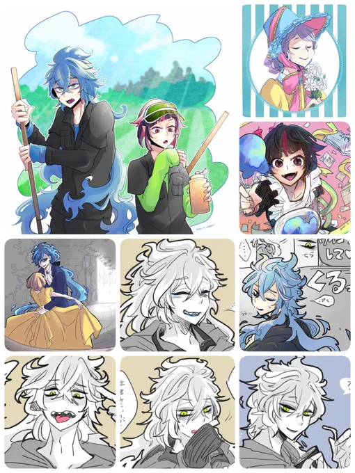 # 今月描いた絵を晒そう

なんだか沢山あった!落描き多いけど20枚描いてた!来月も頑張りましょう! 