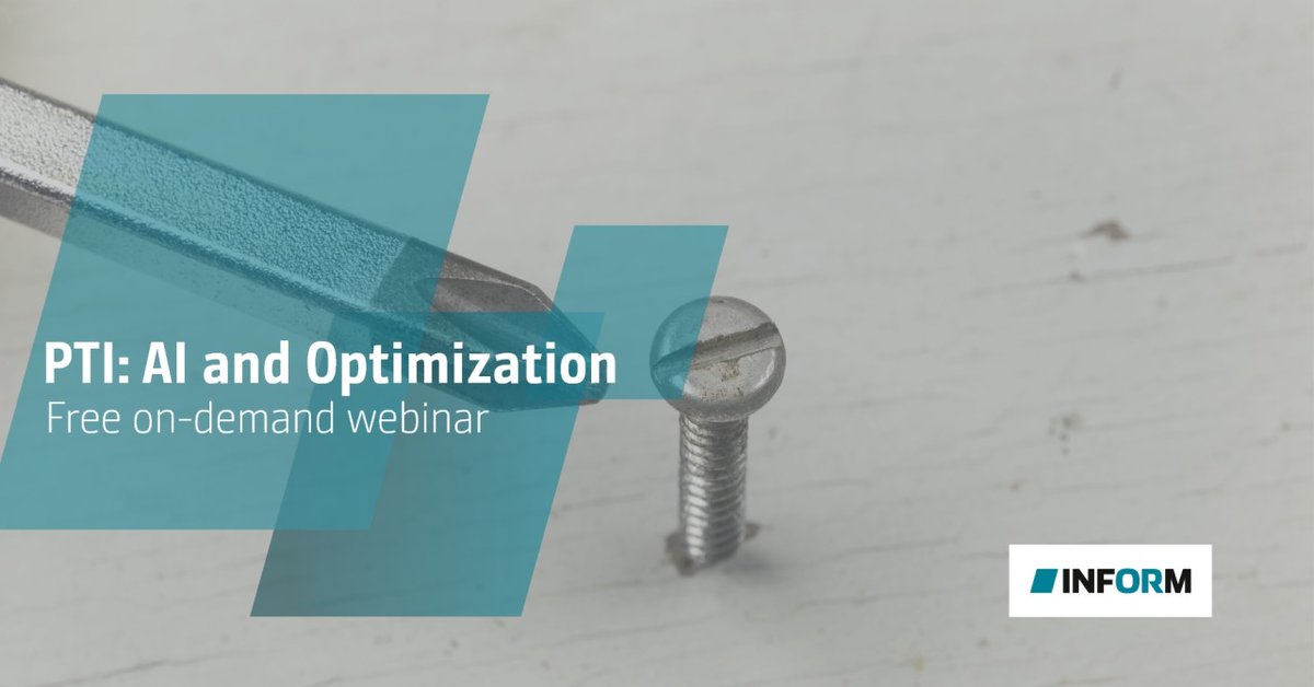 Screws and data – more in common than you might think. infrm.co/PTI_AIwebinar #challengeyourtos #challengeyourself #data #TheTerminalAISpecialists #datamanagement #WorldofINFORM