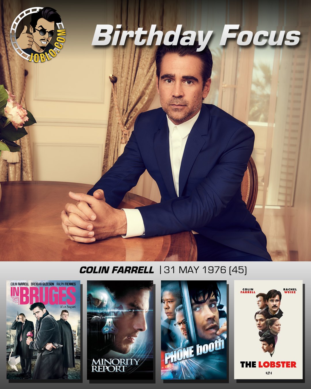 Wishing a very happy 45th birthday to Colin Farrell! 