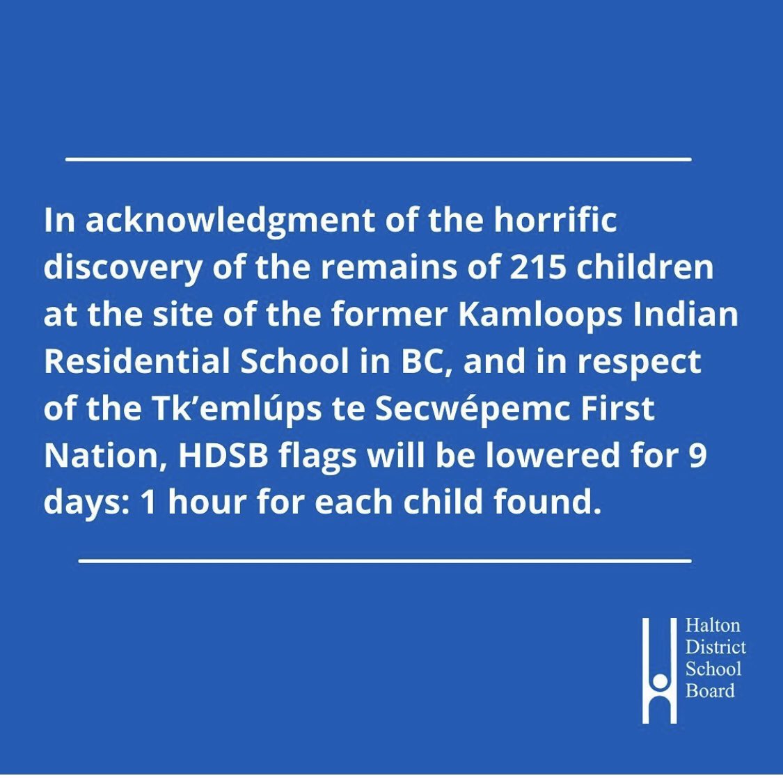After reading the land acknowledgment this morning, we had a moment of silence in memory of these children and in honour of all the families and communities who are grieving this news. But with a moment of silence needs to come action - unlearning and change are the steps forward